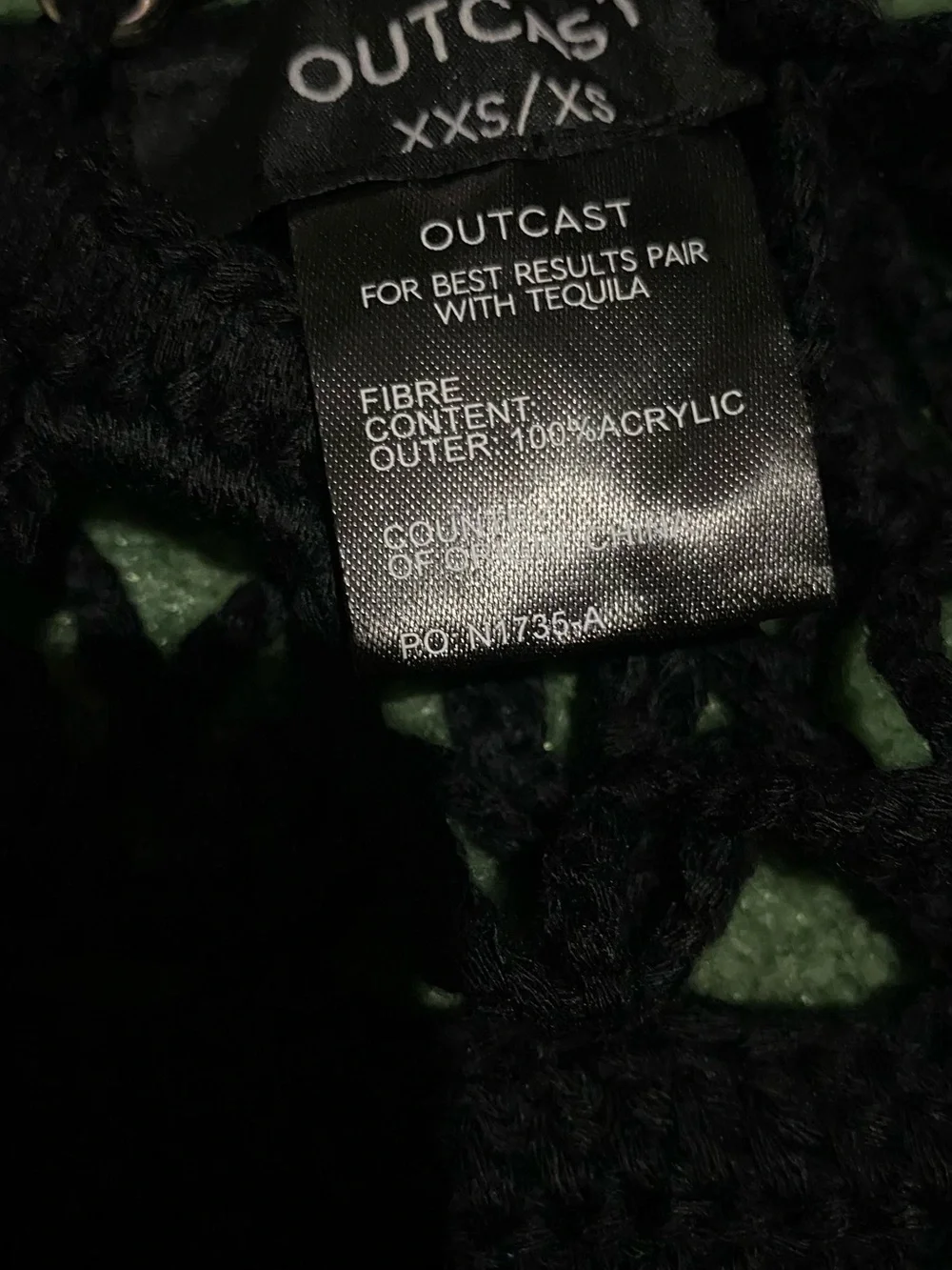 Outcast Clothing size xxs